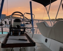 Sunset after a hard sail to Cutty Hunk Island 10/2021