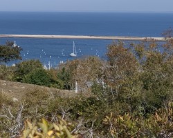 Fall sale to Cuttyhunk from Fairhaven- all alone in the harbor.