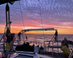 Sunrise off the stern 10/2021